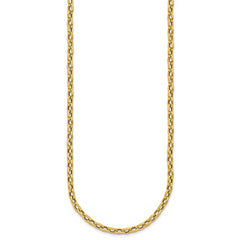 14K Polished Fancy Link Necklace