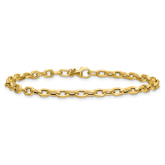 14K Polished Fancy Link Bracelet