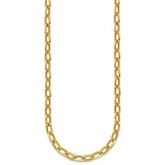 14K Polished Fancy Link Necklace