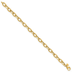 14K Polished Fancy Link Bracelet