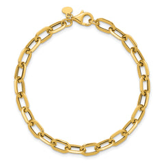 14K Polished Fancy Link Bracelet