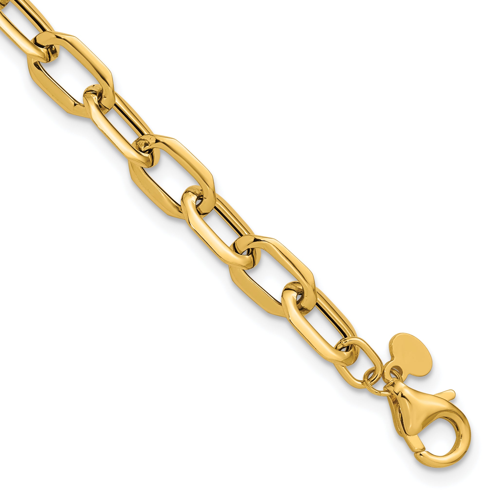 14K Polished Fancy Link Bracelet