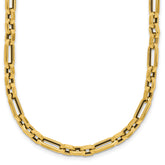 14K Polished Fancy Link Necklace