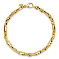 14K Polished Fancy Link Bracelet