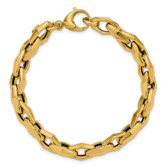 14K Polished Fancy Link Bracelet