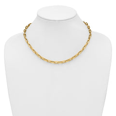 14K Polished Fancy Line Necklace