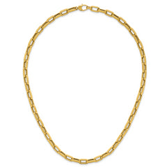 14K Polished Fancy Line Necklace