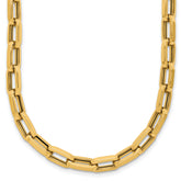 14K Polished Fancy Line Necklace