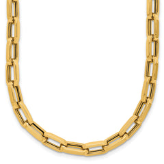 14K Polished Fancy Line Necklace