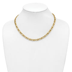 14K Polished Fancy Link Necklace