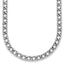14K White Gold Polished Fancy Link Necklace