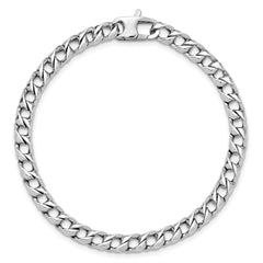 14K White Gold Polished Fancy Link Bracelet