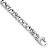 14K White Gold Polished Fancy Link Bracelet