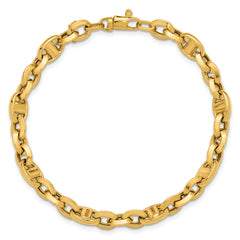 14K Polished Fancy Link Bracelet