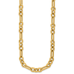 14K Polished Fancy Link Necklace
