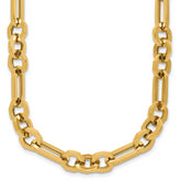 14K Polished Fancy Link Necklace