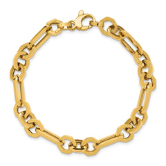 14K Polished Fancy Link Bracelet