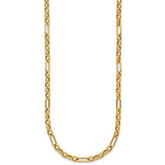 14K Polished Fancy Link Necklace