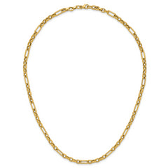 14K Polished Fancy Link Necklace