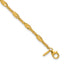 14K Polished and Diamond-cut Beaded Fancy Bracelet