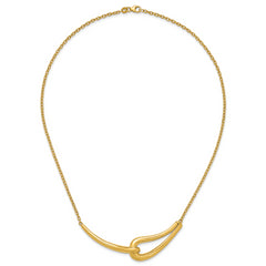 14K Polished Fancy Necklace