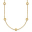 Circle Station Chain in 14K Yellow Gold, 1.3mm, 16 Inch - Sophia Jewelers