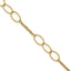 14K Polished Dia-cut 2-Strand Oval Links w/1in ext. Bracelet