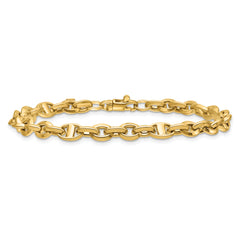 14K Polished Fancy Link Bracelet