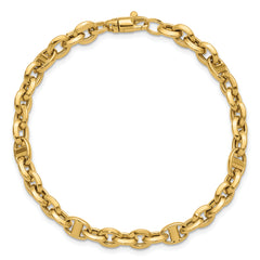 14K Polished Fancy Link Bracelet
