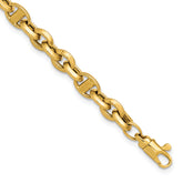 14K Polished Fancy Link Bracelet