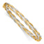 14K Yellow Gold Twisted Bangle Bracelet