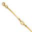 14K Yellow Gold Polished Bracelet, 8 in