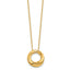 14K Yellow Gold Cable Pendant Necklace
