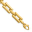 14K Yellow Gold Polished Link Bracelet, 7.25 in
