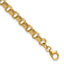 14K Yellow Gold Textured Link Bracelet, 7.5 in