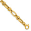 14K Yellow Gold Polished Link Bracelet, 7.5 in