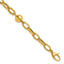 14K Yellow Gold Polished Link Bracelet, 7.5 in