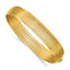 Grooved Flexible Bangle Bracelet in 14K Yellow Gold, Hinged - Sophia Jewelers