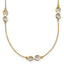 14K Yellow Gold Cable Infinity Cable Chain Necklace, 18 in