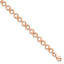 14K Rose Gold Polished Infinity Bracelet
