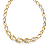 14K Polished Fancy Link Necklace