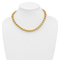 14K Polished Rolo Link Necklace