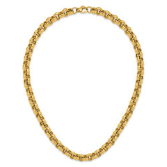 14K Polished Rolo Link Necklace