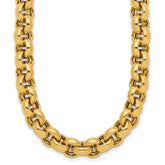 14K Polished Rolo Link Necklace