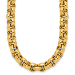 14K Polished Rolo Link Necklace