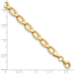 14K Fancy Link Bracelet