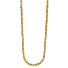 14K Polished Fancy Link Necklace