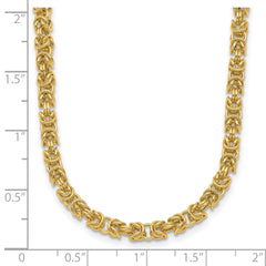 14K Polished Fancy Link Necklace