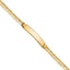14k Polished Solid Chain/Solid Plate Anchor Link 24.5x4.5mm Plate 8 inch ID Bracelet