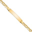 14K Yellow Gold Solid Anchor ID Bracelet 6.25mm - Sophia Jewelers
